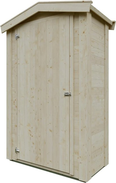 Kiehn-Holz Gerätehaus KH 16-005 Natur Unbehandelt mit Satteldach B/T: 120 x 60 cm - Bild 1