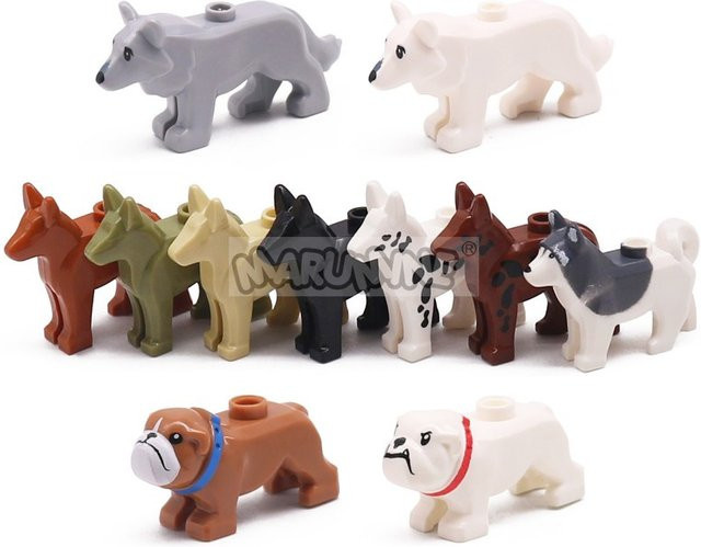 Marumine MOC Bausteine Hunde Wolf, Zubehör, Tiere - Bild 1