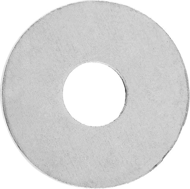 LUX-TOOLS Karosseriescheiben aus Edelstahl in Silber, 100 Stück, Durchmesser: 18 mm, Bohrung: 6,4 mm - Bild 1