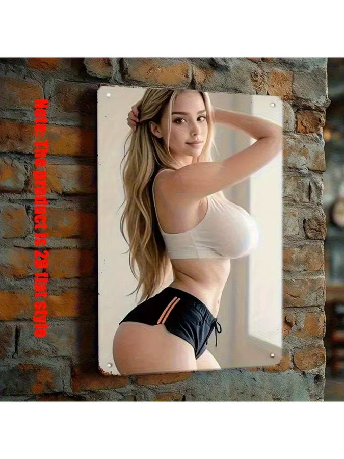 HELLOYOUNG Metall Wandkunst Sport Vitalität im rustikalen Design für Fitnessstudio und Garage - Bild 2