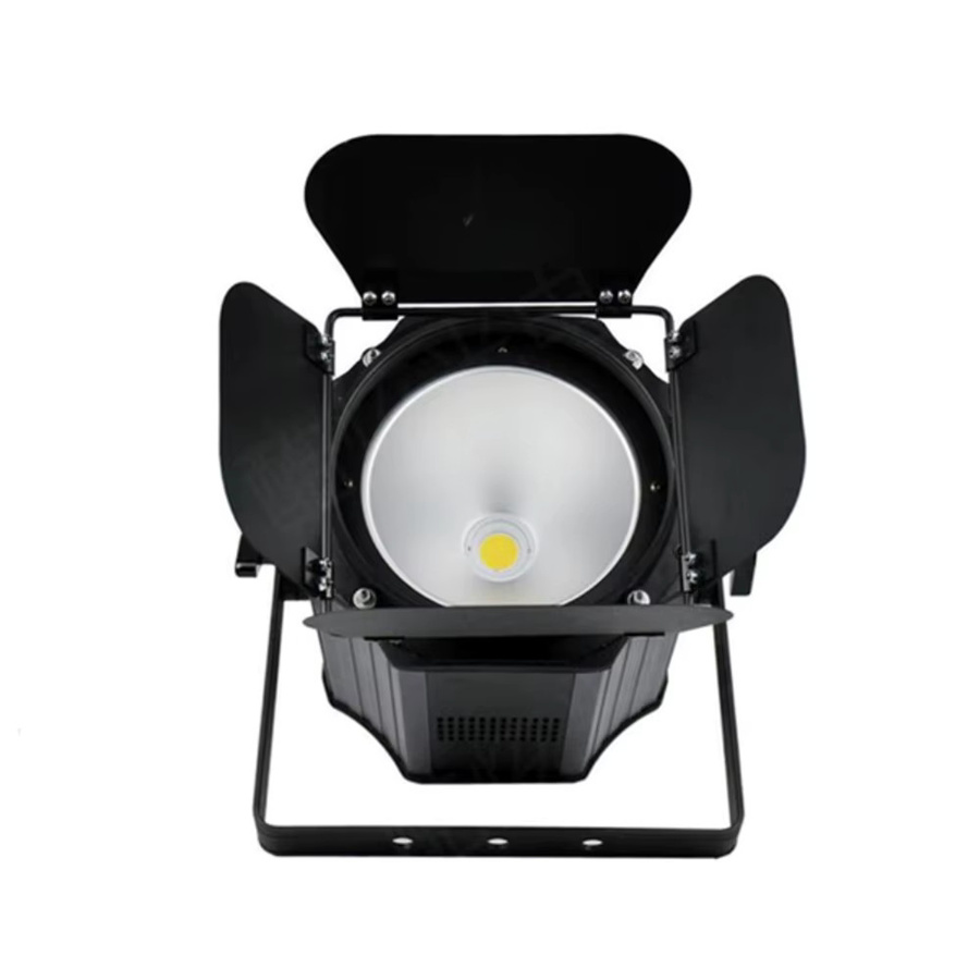 HYULIGHTS 200 W COB LED Par Licht mit Scheunentüren, DMX512 Strobe, Warmweiß und Kaltweiß, DJ Wash Beam Effekt Bühnenbeleuchtung, Schwarz - Bild 3