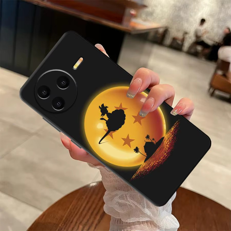 Schwarze weiche Handyhülle im Cartoon Dragon Ball Design für Xiaomi Redmi Modelle - Bild 2