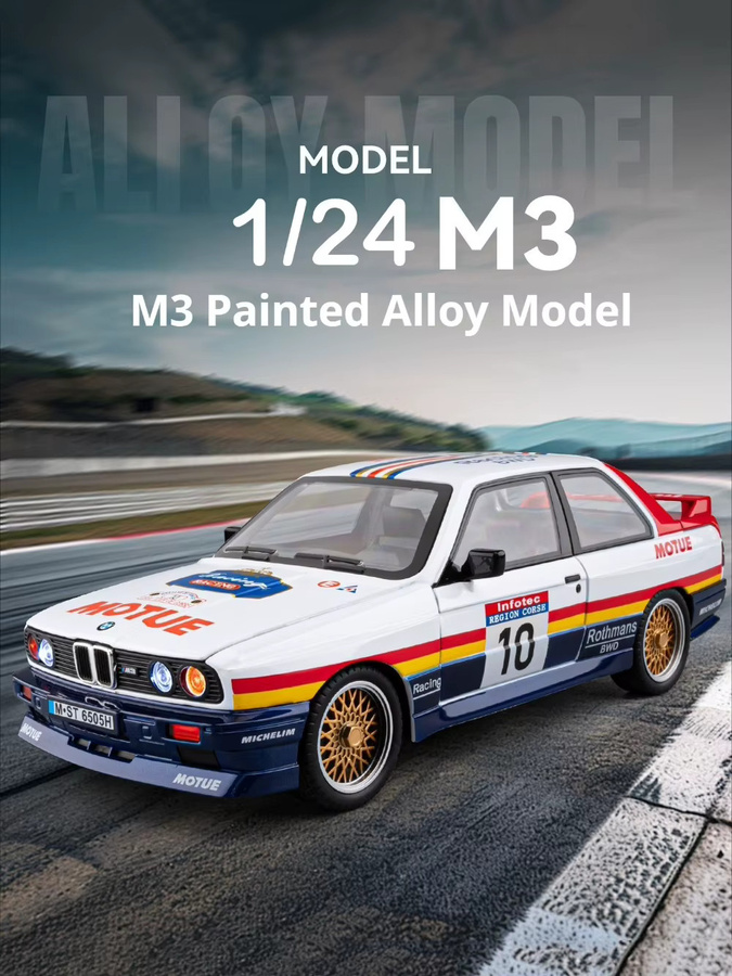 MAKEDA M3 Modellautos, 1:24, Legierung, mit Musik, Rad zurückziehen - Bild 5