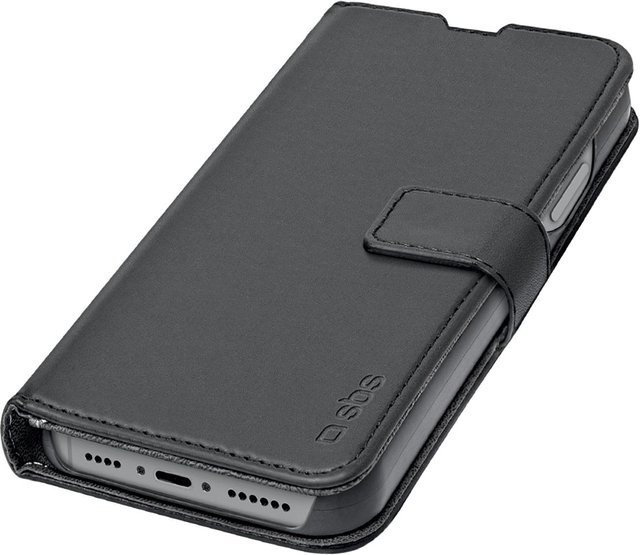 SBS Book Case Wallet für iPhone 15 Pro Max mit Standfunktion in Schwarz - Bild 1