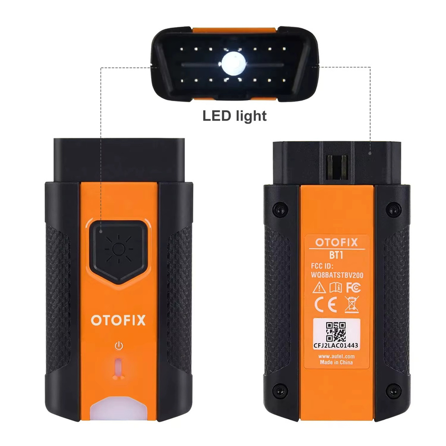 OTOFIX V1 Bluetooth-Anschluss Fahrzeugverbindungsschnittstelle in Orange für D1 Lite, D1 Pro, D1 Plus, IM1, BT1, Autel MS906 PRO und KM100/BT609 - Bild 3