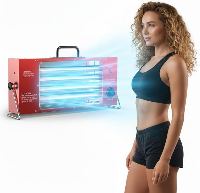 Jitesy UV-Bräunungslampe für Körper und Gesicht, 160W, Unisex - Bild 1