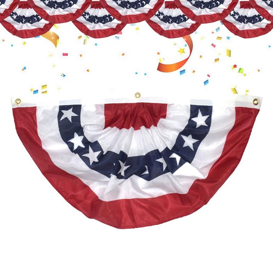 Patriotische USA Flagge von mfySpace mit Sternen und Streifen in Rot, Blau und Multicolor aus Polyester für die Außendekoration - Bild 3