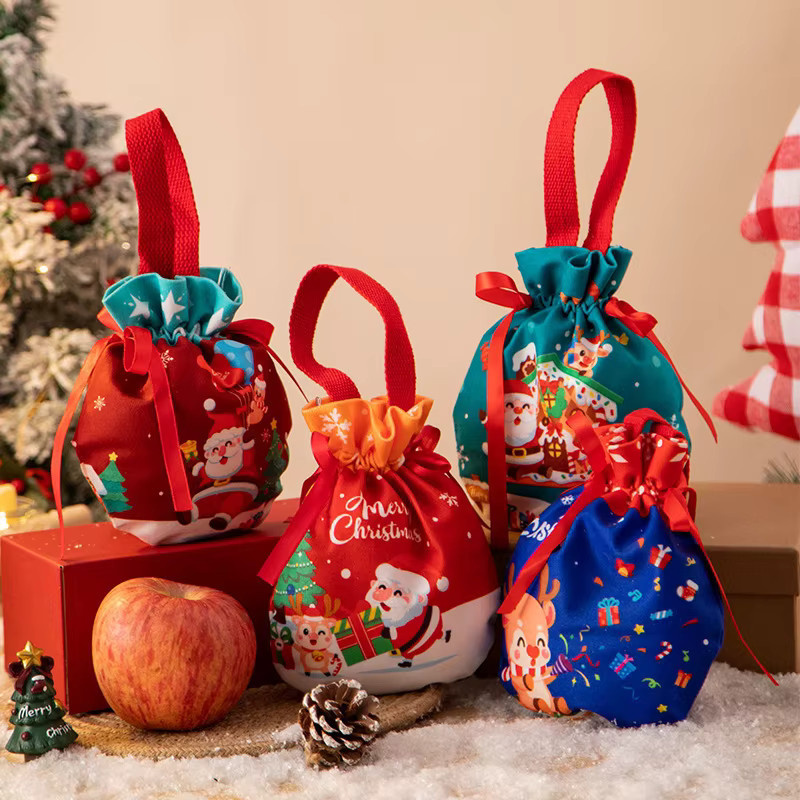 Weihnachtsgeschenkbox mit Kindermotiv und Canvas-Einkaufstasche in Mehrfarbig - Bild 2