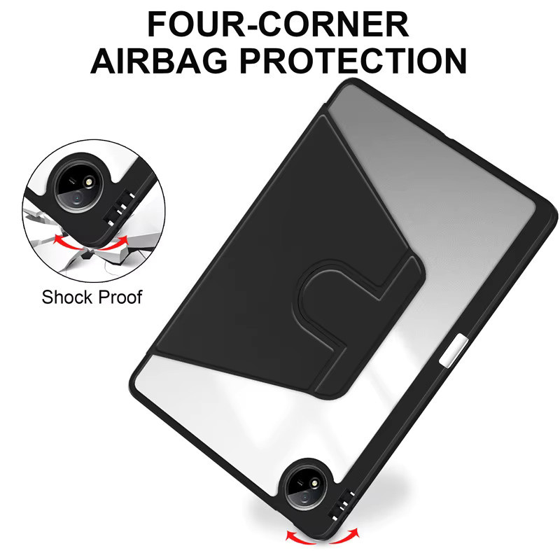 Acryl Schutzhülle mit Rotationsfunktion und Stifthalter für vivo Pad 5 Pro 13 Zoll 2025 und vivo Pad 3 Pro 13 Zoll 2024 in Schwarz oder Grau - Bild 5