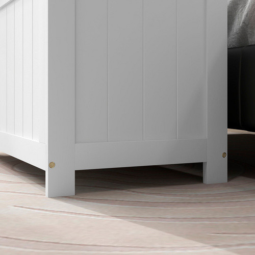 HOMCOM Kommode in Weiß mit Griffen aus Holz und MDF, B/T/H: 81 x 40 x 46 cm - Bild 2