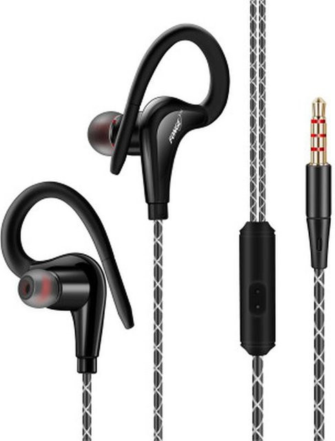 ZuanLong S760 In-Ear Sport-Ohrhörer mit Stereo-Bass, wasserdicht und schweißfest, Schwarz - Bild 1