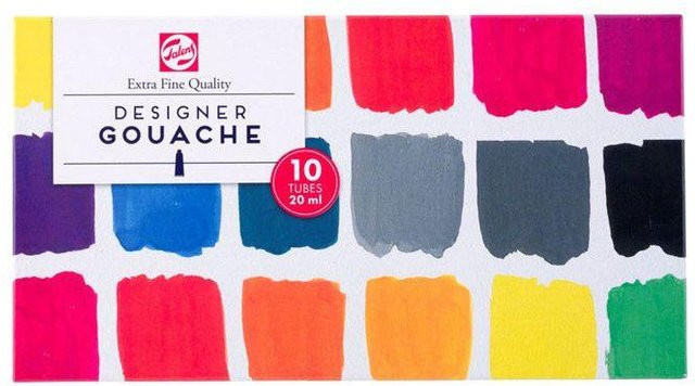 Talens Gouachefarbe Extrafein Set mit 10 Farben in 20ml Tuben Multicolor - Bild 1