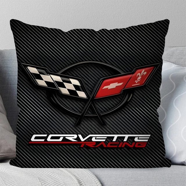 GUOYU HOMEDECOR Kissenbezug Corvette Design in Schwarz, quadratisch, B/T/H: 40 x 40 x 40 cm - Bild 1