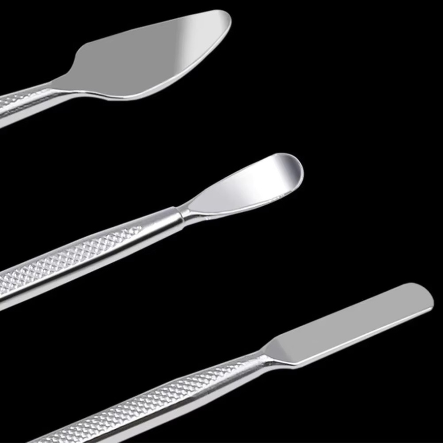 3er Set Metall Spudger Reparatur Werkzeug Kit mit Öffnung Hebeln für Smartphone, Tablet und PC in Silber - Bild 5