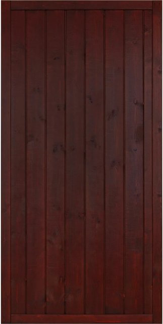 Sichtschutzzaunelement Oxford aus Kiefernholz in Braun, lackiert, Höhe: 180 cm, Breite: 90 cm - Bild 1