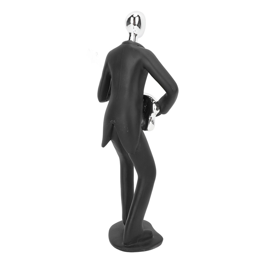 Dekorative Skulptur OutsideWorld Abstrakte Musiker und Sportler Figuren aus Harz in Schwarz - Bild 2
