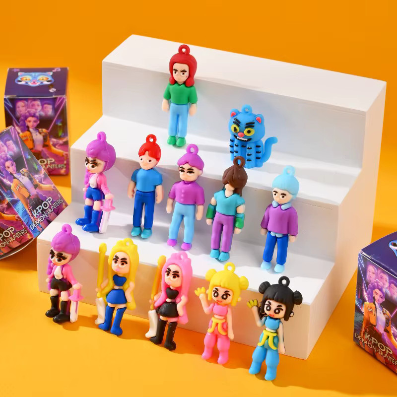 Bandai Anime-Teufel Überraschungs-Blindbox-Spielzeugfiguren Schlüsselanhänger, 24-teiliges Set - Bild 3