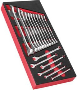 Facom Modul Ring-Maulschlüssel 440 Kombination Silber, 17-teilig - Bild 1