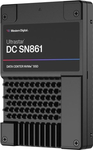 Western Digital Ultrastar DC SN861 WUS6BA176PSP9X3 SSD Datencenter 7,68 TB intern U.2 PCIe 5,0 x4 NVMe 2,5 Zoll Schwarz - Bild 1