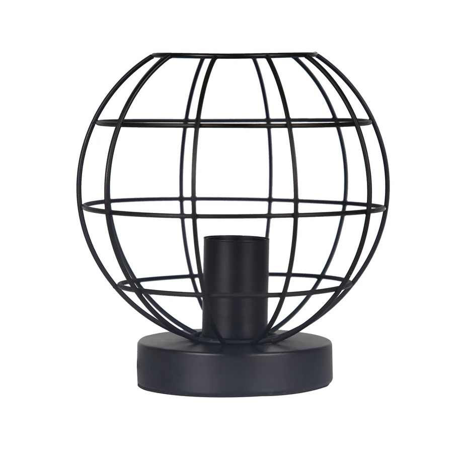 NETTLIFE Vintage Tischlampe in Schwarz aus Metall im Industrie-Design mit E27 Fassung für bis zu 40W - Bild 2