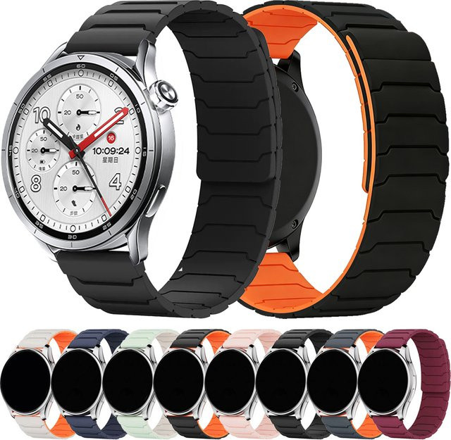 Xiaomi Uhrenarmband, Silikon, 22 mm, Schwarz - Bild 1