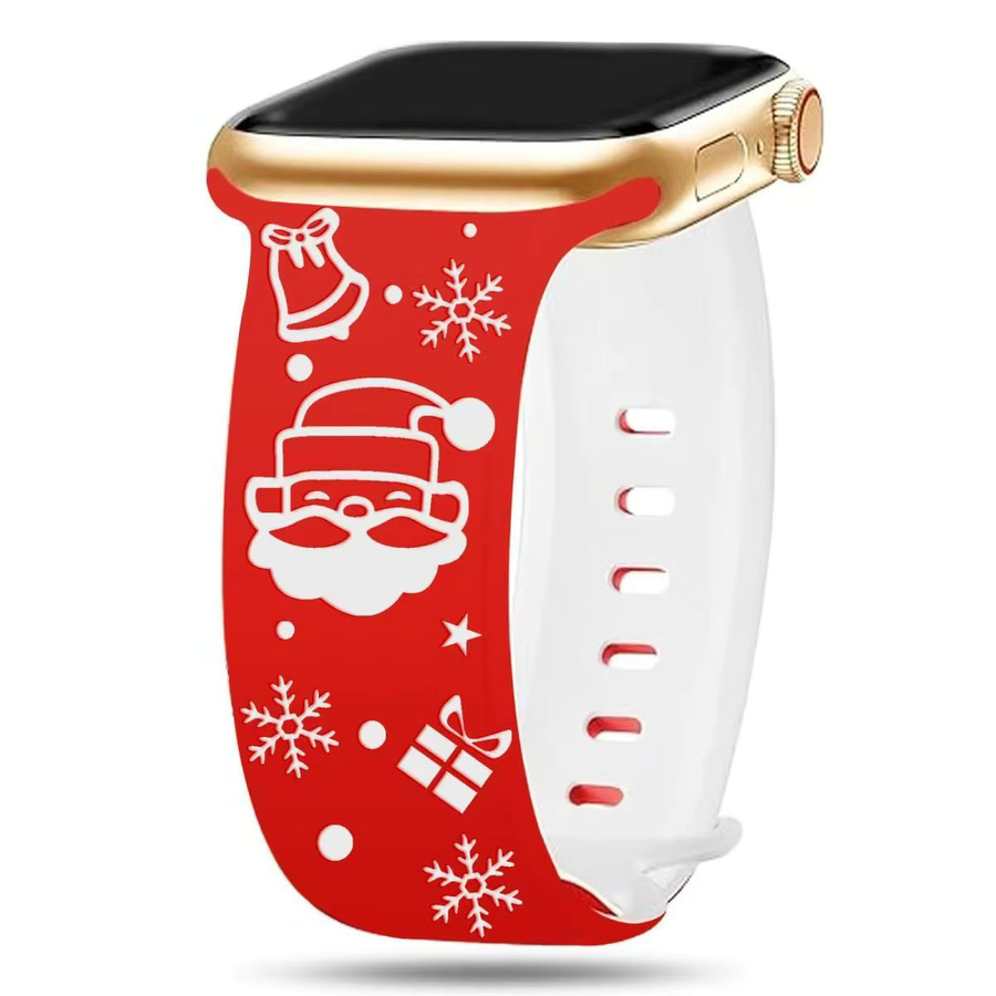 Uhrenarmband Silikon, Graviert, Bunt, Unisex - Bild 2