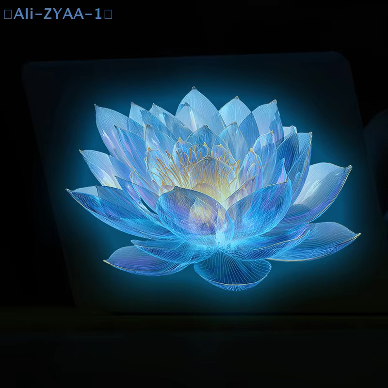 JETTING Noctilucous Wandaufkleber mit floralem Design in Blau für Badezimmer, Wohnzimmer und Schrank - Bild 1