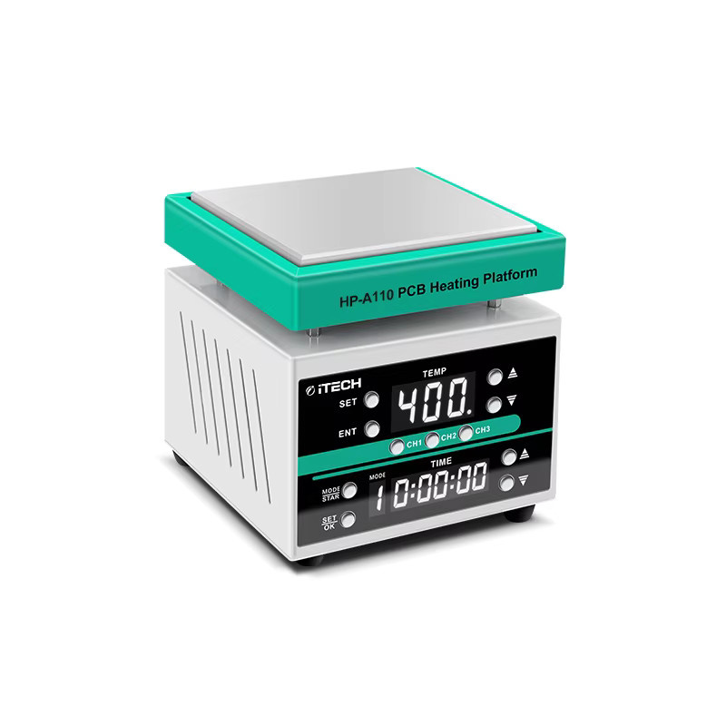 ITECH Hochtemperatur-Vorwärmplatte Elektroheizplatte für Leiterplattenheizung 0-450°C Weiß B/T: 30 x 20 cm - Bild 4