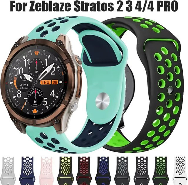 Zeblaze Uhrenarmband Silikon, Bunt, 22 mm, Unisex - Bild 1