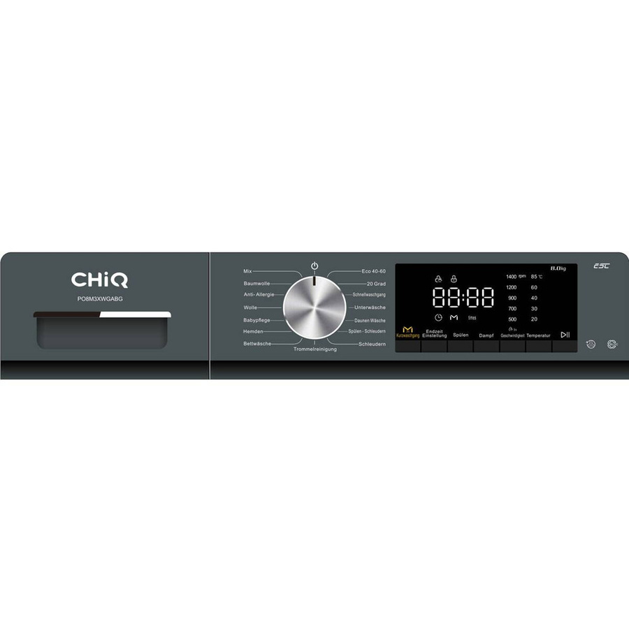 CHiQ Waschmaschine PO8M3XWGABG Frontlader blau B/H/T: 60 x 85 x 53 cm - Bild 2