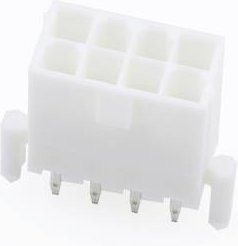 Molex Einbau-Buchsenleiste Standard Weiß mit 8 Polen und 4,20 mm Rastermaß 39306088 - Bild 1
