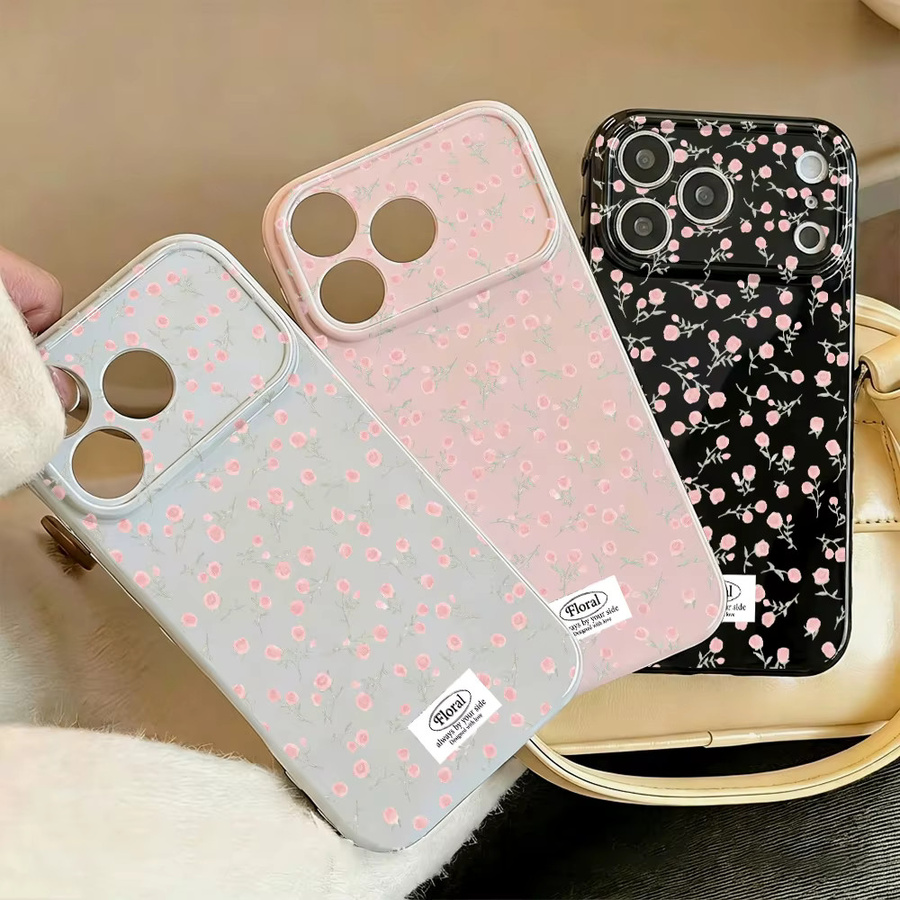 Glänzende Blumen-Handyhülle für Samsung Galaxy (Pink, Weiche TPU Stoßfeste Schutzhülle) - Bild 4