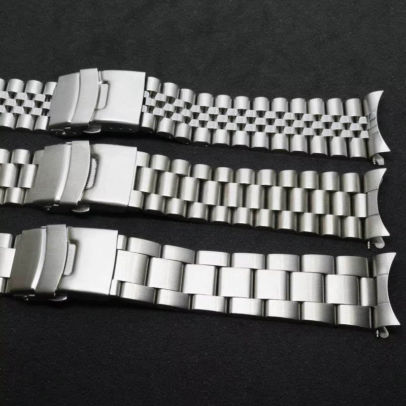 strapfreak Uhrenarmband Edelstahl, Jubilee Faltschließe, 20mm 22mm, Herren - Bild 2