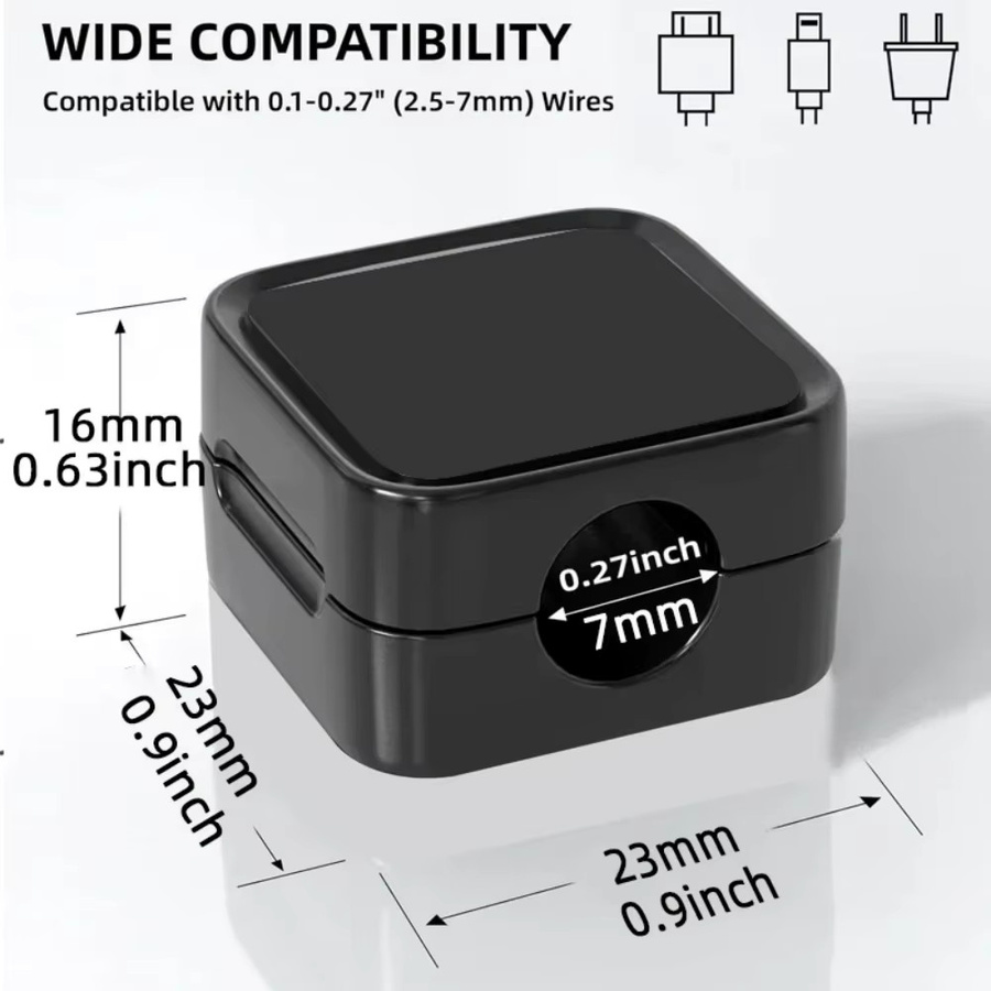Maerknon Tragbare Magnetische Kabel Clips zur Kabelorganisation für Maus und Kopfhörer in Schwarz und Weiß - Bild 6