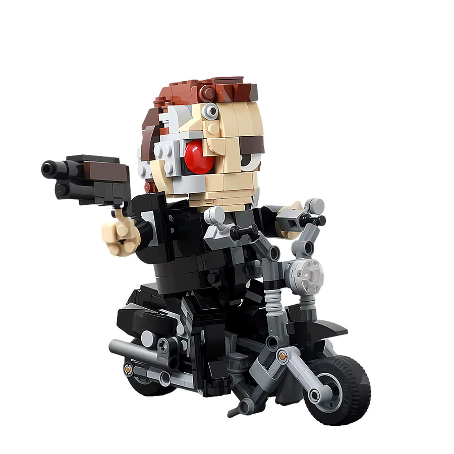 Terminator T-800 Mechanische Bausteine Modell, Motorrad, Roboter - Bild 2