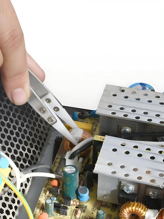 EQZ Keramikpinzette aus Edelstahl, hochhitzebeständig, antistatisch und nicht leitend für Elektronik und Bastelarbeiten - Bild 4