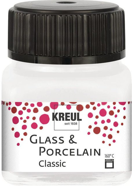 KREUL Classic-Metallic Teller aus Glas und Porzellan in Perlmutt-Weiß - Bild 1
