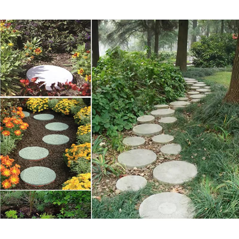 DIY Kunststoff Form für Gartenweg Pflaster und Trittsteine in Grün und Schwarz - Bild 2