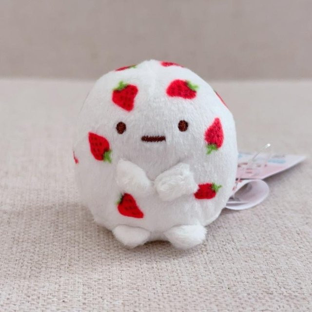 SANX Sumikko Gurashi Erdbeer Dango Plüschtier Anhänger, ab 18 Jahren - Bild 1