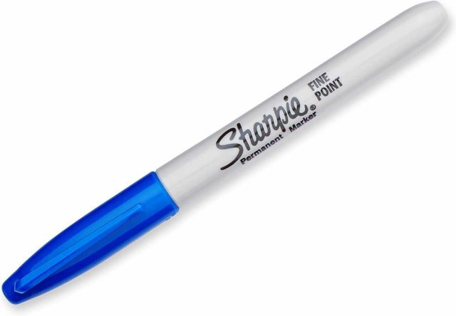 Sharpie Permanentmarker mit feiner Spitze in Blau (0,9 mm) - Bild 1