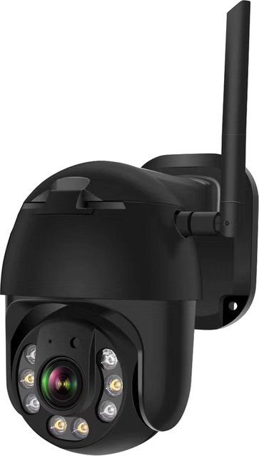 Zysecurity Outdoor Wifi Sicherheit Kamera mit 1080P Auflösung, AI Smart Auto Tracking, Speed Dome und IR Nachtsicht in Schwarz - Bild 1