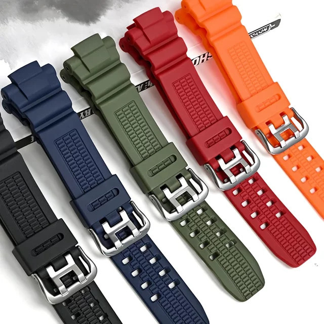 Casio Uhrenarmband Silikon, Herren - Bild 1