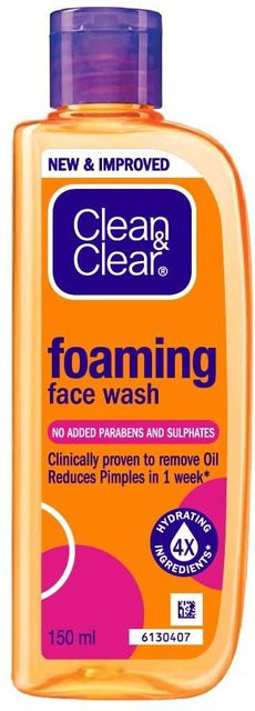Clean & Clear Schäumendes Gesichtswaschgel, 150 ml, Fettige Haut - Bild 1