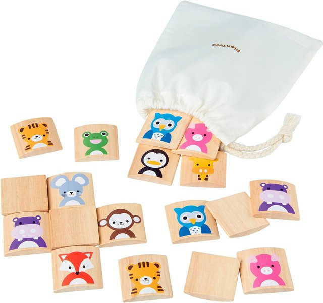 Plantoys Tiermemo, Holz, ab 2 Jahren - Bild 1