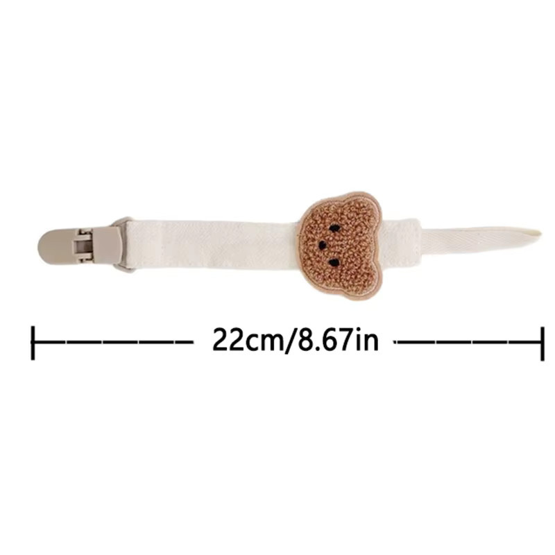 Nette Bär Schnuller-Kette für Babys und Kleinkinder in Blau und Mehrfarbig als Anti-Drop Halter und Zahnschmerz-Zubehör - Bild 2