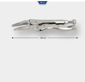 Brilliant Tools Gripzange aus Chrom-Vanadium-Stahl in Silber, 125 mm - Bild 1