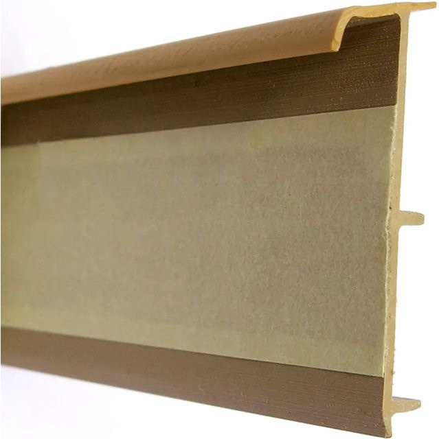 Döllken Profiles Teppicheinklebeleiste Eiche Braun mit Steg, selbstklebend, Übergangsprofil, Länge: 2500 m, Breite: 50 mm, Höhe: 14 mm - Bild 1