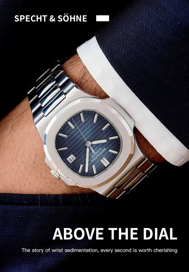Specht&Sohne Armbanduhr, Automatik, Edelstahl, Saphirglas, Herren - Bild 5