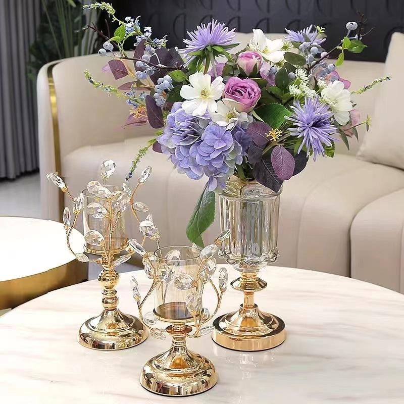 Luxus-Kerzenständer aus Eisen in Gold von Yiran Furniture für deine Tischdekoration - Bild 3