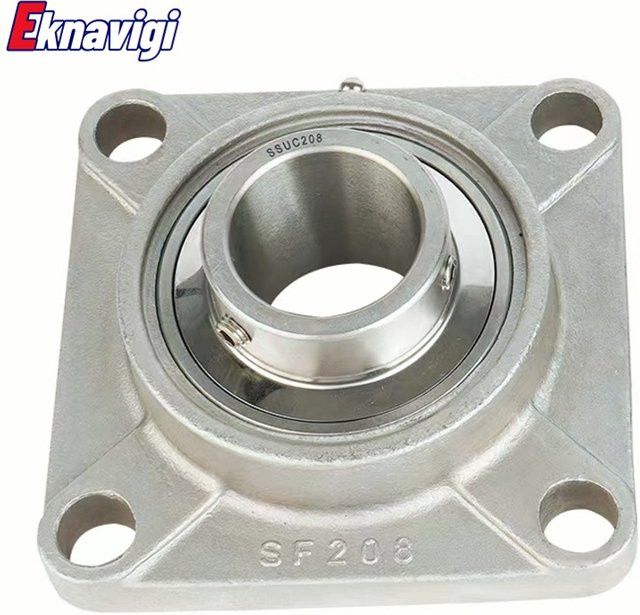 Eknavigi Quadratische Lagerbasis aus 304 Edelstahl in Silber - Bild 1
